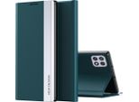 Custodia Galaxy A22 5G, Laimtop Finto Cuoio Magnetic Flip Stand Case Per Samsung Galaxy A22 5G Verde