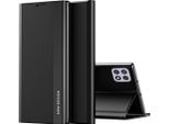 Custodia Galaxy A22 5G, Laimtop Finto Cuoio Magnetic Flip Stand Custodia Per Samsung Galaxy A22 5G Nero
