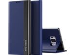 Galaxy S8 Plus Case, Laimtop Finto Cuoio Magnetic Flip Stand Case Per Samsung Galaxy S8 Plus Blu Navy