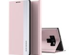 Custodia Galaxy Note 9, Laimtop Finto Cuoio Magnetic Flip Stand Custodia Per Samsung Galaxy Note 9 Rosa