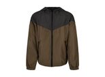 Urban Classics Ragazzi Giacca Tech Windrunner 2-Tone Nero/Darkolive - 122/128