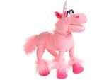 Pupazzo A Mano Living Puppets Unicorno Croissant 41 Cm
