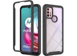 Moto G30 Case, Trasparente Posteriore Robusto Tpu Bumper Antiscivolo Antiurto Custodia Protettiva Completa Per Motorola Moto G30 / G20 / G10 / G10 Power Nero