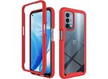 Custodia Oneplus Nord N200 5G, Copertura Posteriore Trasparente Ibrida, Paraurti In Tpu Robusto, Custodia Antiurto Per Oneplus Nord N200 5G Rosso