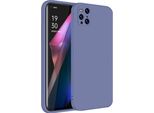Custodia Per Oppo Find X3 / X3 Pro Morbido Silicone Liquido, Custodia In Gomma Antiurto Grigio