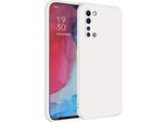 Custodia Per Oppo Find X2 Lite Custodia In Gomma Antiurto In Silicone Liquido Morbido Bianco