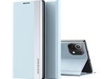 Xiaomi Mi 11 Lite Case, Custodia Magnetica In Finto Cuoio Con Funzione Stand Per Xiaomi Mi 11 Lite Blu