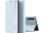 Custodia Galaxy A70S, Laimtop Finto Cuoio Magnetic Flip Stand Custodia Per Samsung Galaxy A70 / A70S Blu