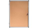 Bi-Office Vetrina Bi-Ufficio Enclore Interno 72 X 67,4 X 3,5 Cm (L X H X P) Con Serratura Alluminio Alu