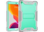 Custodia Per Ipad 10,2 2021/2020/2019, Ipad 9Th/8Th/7Th Gen, Custodia Protettiva Ibrida Rugged Per Tablet Con Supporto Minze