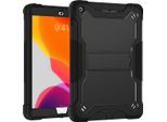 Custodia Per Ipad 10,2 2021/2020/2019, Ipad 9°/8°/7° Generazione, Custodia Protettiva Ibrida Rugged Per Tablet Con Supporto Nero