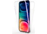 Nalia Clear 360° Custodia Protettiva Per Iphone 13, Protezione Completa Antigiallo Trasparente Robusta, Custodia Rigida & Silicone & Screen Protector