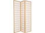 Divisorio Per Ambienti Shoji Fine Asianliving Schermo Pieghevole Giapponese Parete Divisoria W135Xh180Cm 3 Pezzi Shoji Carta Di Riso Naturel Parete Divisoria Spagnola Parete Divisoria Privacy Schermo Divisorio -