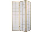 Divisorio Per Ambienti Shoji Fine Asianliving Schermo Pieghevole Giapponese Parete Divisoria Per Ambienti W135Xh180Cm 3 Pezzi Shoji Carta Di Riso Naturale Divisorio Per Ambienti Parete Spagnola Schermo Divisorio Per La Privacy -