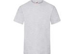 Confezione Da 10 Magliette Fruit Of The Loom Heavy, Colore:Grigio Screziato, Taglia:S