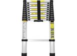 Vingo Scala Telescopica In Alluminio Da 3,2 M, Scala Estensibile Portatile, Scala Telescopica In Alluminio, Scala Multifunzionale Estensibile, Portata Massima Di 150 Kg