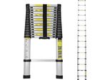 Vingo 4,4M Scala Telescopica Scala Multiuso In Alluminio Protezione Per Le Dita Scala Pieghevole In Alluminio Antiscivolo Fino A 150 Kg