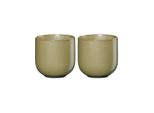 Asa Selection Coppa Miso Teebecher, 2Er Set, Teetasse, Kaffeebecher, Tee Becher, Tasse, Porzellan, Gelb, 200 Ml, 19080194
