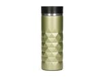Tazza Termica In Acciaio Inox Premium Diamond - 450 Ml - Chiusura A Prova Di Perdite Verde