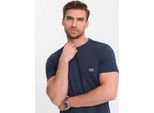Ombre Clothing T-Shirt Da Uomo A Maniche Corte Vokiac Navy S