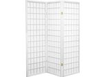 Divisorio Per Camera Shoji Fine Asianliving Schermo Pieghevole Giapponese Parete Divisoria W135Xh180Cm 3 Pezzi Shoji Carta Di Riso Bianco Divisorio Per Camera Parete Spagnola Schermo Privacy Parete Divisoria -