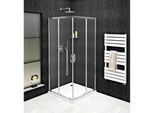 Sigma Simply Cabina Doccia Angolare 900X900 Mm, Ingresso Ad Angolo, Vetro Trasparente
