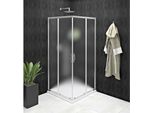 Sigma Simply Cabina Doccia Angolare 900X900 Mm, Ingresso Ad Angolo, Vetro Mattone