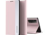 Huawei P Smart 2021 Custodia, Laimtop Finto Cuoio Magnetic Flip Stand Custodia Per Huawei P Smart 2021 Rosa
