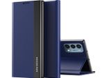 Custodia Oneplus Nord N200 5G, Laimtop Finto Cuoio Magnetic Flip Stand Custodia Per Oneplus Nord N200 5G Blu Navy