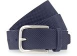 Vanzetti Pelle Cintura 40Mm Leather Belt W105 Navy Blu Scuro