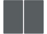 Piastra Di Copertura Del Piano Cottura Piastra Di Copertura Del Piano Cottura In Ceramica 2 Pezzi 60X52 Grigio Protezione