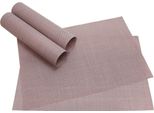 Tovaglietta Elegance Rosa Scuro 4 Pezzi Come Decorazione Da Tavola