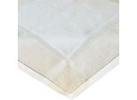Tovaglia Alma In Lino Con Orlo A Giorno In Poliestere Beige 110 X 110 Cm