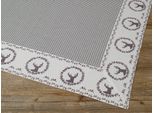 Tovaglia Resi Cervo A Scacchi Grigio, 100 % Cotone, In 100X100 Cm