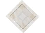 Tovaglia Alma In Lino Con Orlo A Giorno In Poliestere Beige 35 X 35 Cm