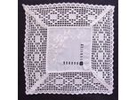 Brit Tovaglia In Stile Country Con Bordo All'uncinetto E Ricamo In Poliestere 35 X 35 Cm