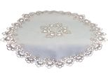 Tovaglia Mira Filigrana Pizzo Jacquard Poliestere Rotonda Ø 85 Cm