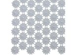 Tovaglia Freya In Poliestere Vintage A Pizzo Intero Grigio 30 X 30 Cm
