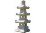 Pagoda A 3 Piani (Lanterna Giapponese) In Pietra Arenaria