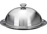 Campana Per Alimenti Con Piattino - Ø 30 Cm - In Acciaio Inox