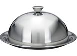 Campana Per Alimenti Con Piattino - Ø 24 Cm - In Acciaio Inox