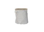 Cestino Dkd Home Decor Poliestere Juta Zig-Zag Boho (38 X 38 X 45 Cm)