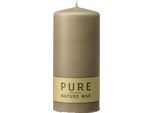 Wenzel Pure Kerze Candela Sicura, 13 X 6 Cm, Sabbia