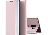 Custodia Galaxy S9, Laimtop Finto Cuoio Magnetic Flip Stand Custodia Per Samsung Galaxy S9 Rosa