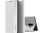 Custodia Galaxy S9 Plus, Custodia Magnetica In Finto Cuoio Con Funzione Stand Per Samsung Galaxy S9 Plus Bianco
