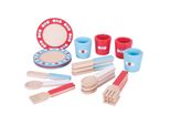 Bigjigs Toys Set Da Pranzo In Legno A Pois