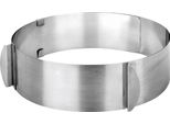 Anello Per Pasticceria Regolabile Ibili, Acciaio Inossidabile, 16-30X5,5 Cm, Argento