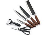 Set Di Coltelli Da Cucina 4 Coltelli 1 Paio Di Forbici 1 Pelapatate In Ceramica Coltello Da Cuoco E Multiuso In Stile Damasco