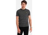 Ombre Clothing Maglietta A Maniche Corte Da Uomo Sesay Nero Bianco L