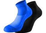 Lenz Calze Sportive Unisex Running 3.0 2 Paia , Blu Nero, 39 - 41